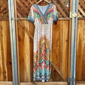 Anthropologie Dress Flying Tomato Maxi Dress Bohemian Festival Cottagecore Beach